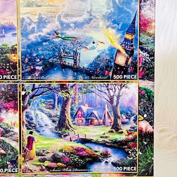 Disney Thomas Kinkade 4 in 1 Puzzle Set - Picture 9 of 16
